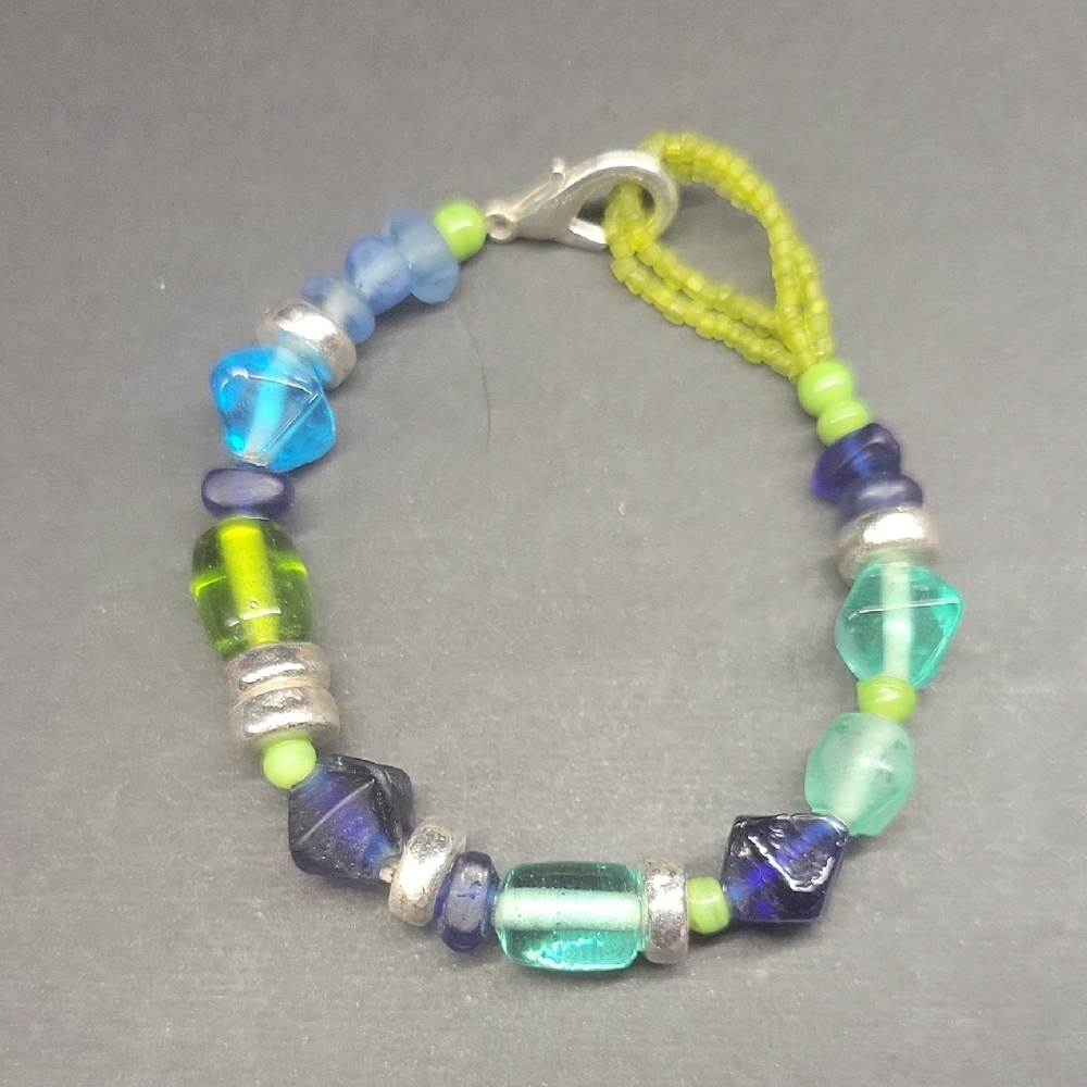 Colorful Glass Beaded Bracelet